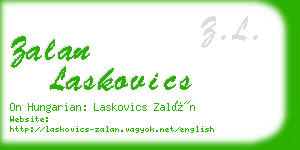 zalan laskovics business card